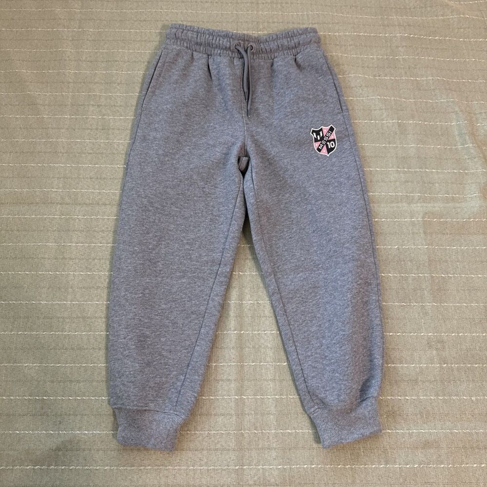 Messi Boys Gray Sweatpants Size XS Great Condtion